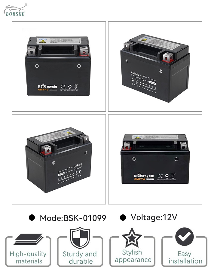 Borske Motorcycle Parts Supplier Wholesale Universal 12V Battery 1