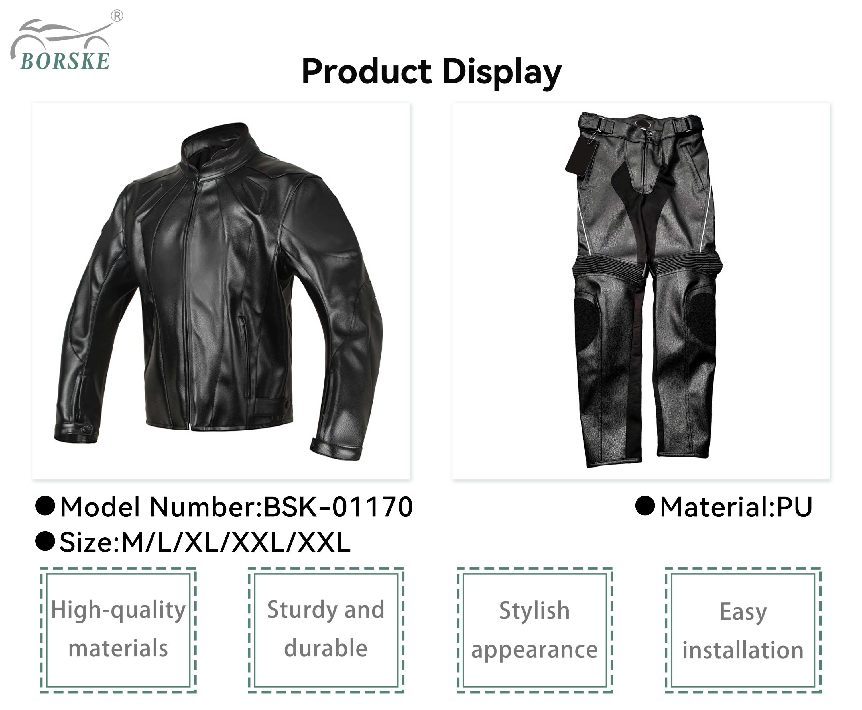 Borske motorcycle Parts Supplier Wholesale Motorcycle Riding Suit 1