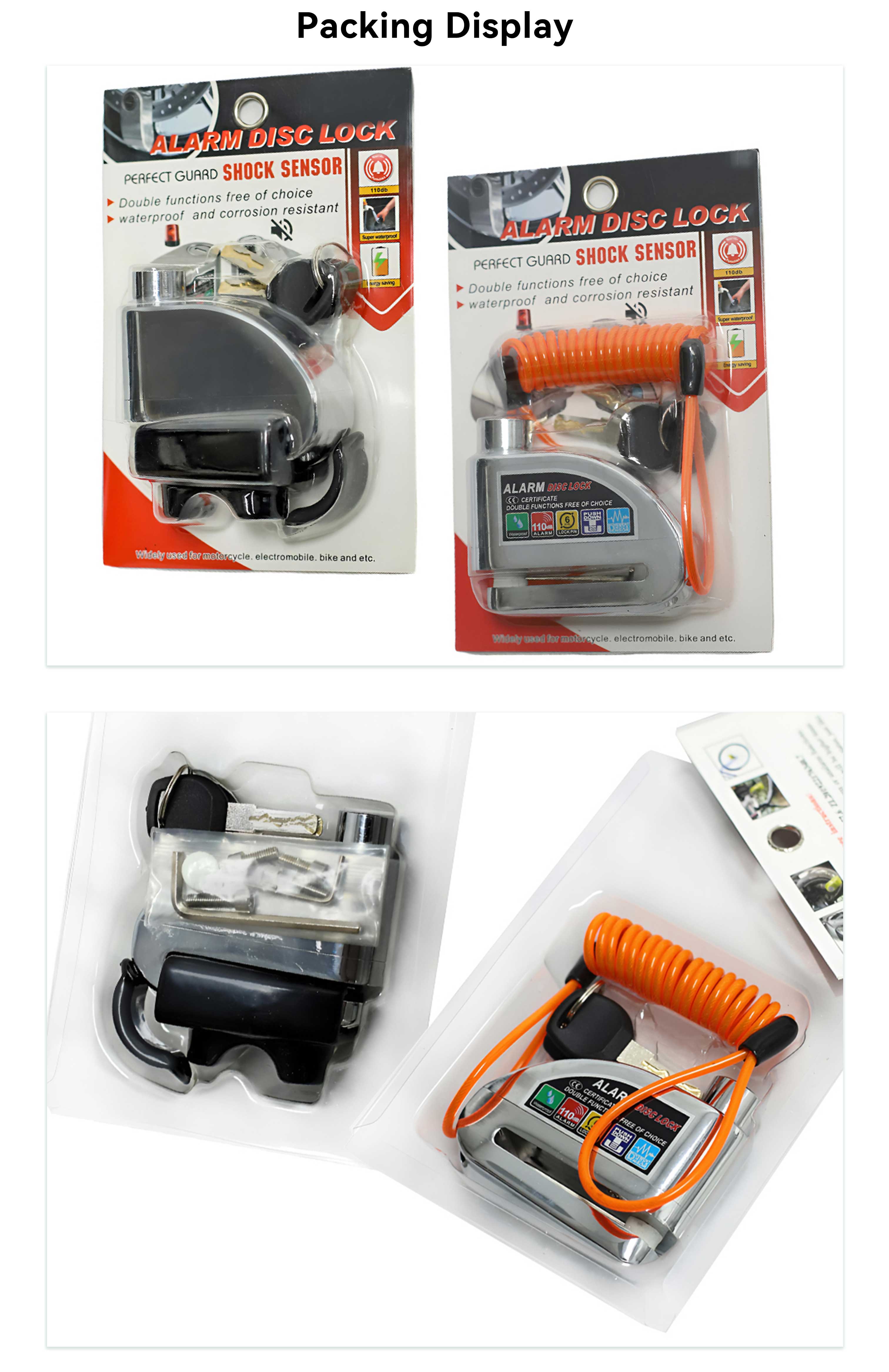 Borske motorcycle Parts Company Motorcycle Alarm Disc Lock 4