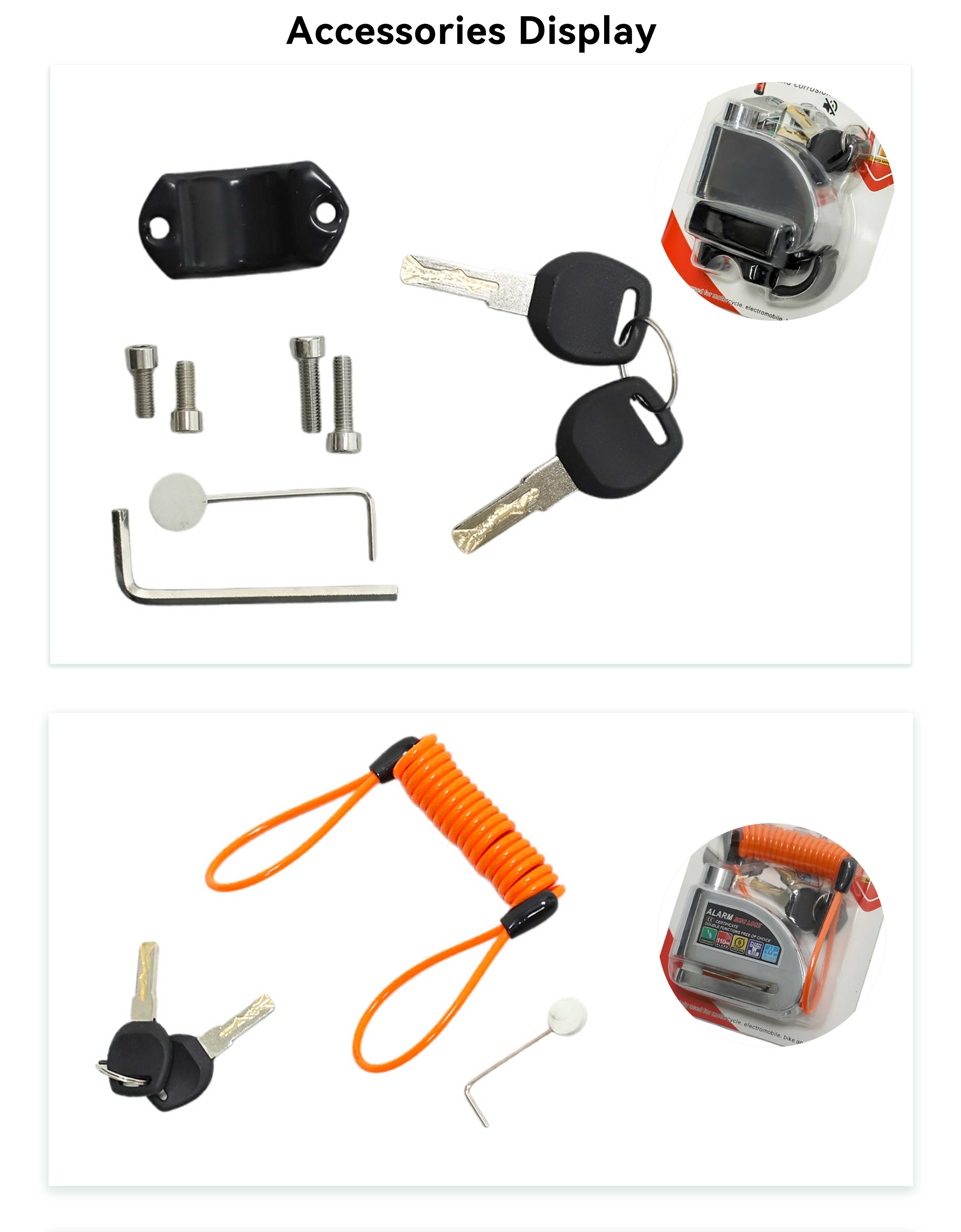 Borske motorcycle Parts Company Motorcycle Alarm Disc Lock 5